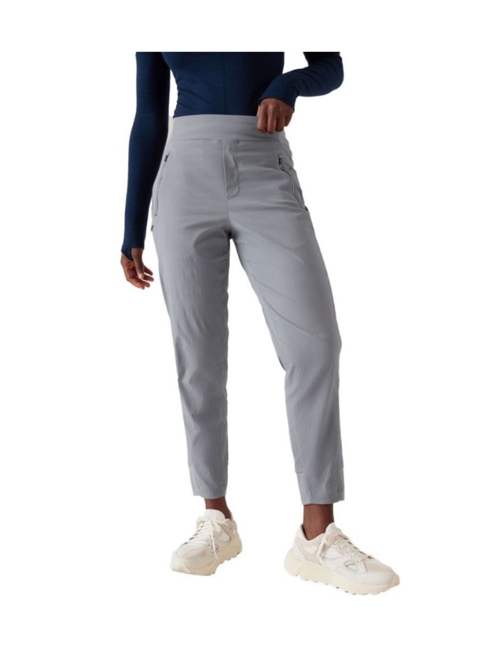 Athleta Trekkie North High Rise Jogger - Light Grey - Size 6